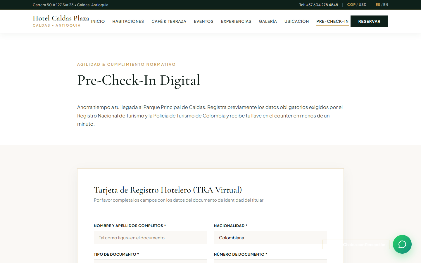 Pre-Check-In